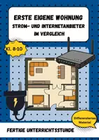 Vorschau - Stundenentwürfe - Erste eigene Wohnung: Strom- und Internetanbieter im Vergleich - Deckblatt