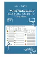Vorschau - Stationenlernen - D/d - Wörter - Sätze bilden mit Basisgraphemen - Seite 1
