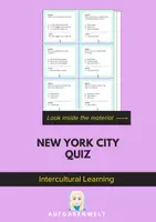 Vorschau - Spiele - New York City Quiz: Intercultural Learning (English) - Deckblatt