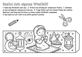 Vorschau - Mal- und Bastelvorlagen - Ramadan Windlichter zum Prickeln & Ausmalen - Ramadan Kunstprojekt - Seite 2