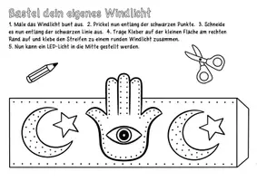 Vorschau - Mal- und Bastelvorlagen - Ramadan Windlichter zum Prickeln & Ausmalen - Ramadan Kunstprojekt - Seite 3