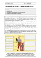 Vorschau - Arbeitsblätter - Das römische Heer - Kampftaktik und Organisation - Deckblatt