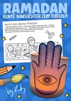 Vorschau - Mal- und Bastelvorlagen - Ramadan Windlichter zum Prickeln & Ausmalen - Ramadan Kunstprojekt - Deckblatt