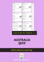 Vorschau - Spiele - Australia Quiz: Intercultural Learning (English) - Deckblatt