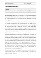 Vorschau - Arbeitsblätter - Die Romanisierung - Wie die Römer uns beeinflusst haben - Deckblatt