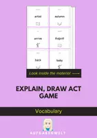 Vorschau - Spiele - Explain Draw Act Game: Vocabulary B2 (English) - Deckblatt