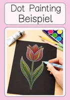 Vorschau - Arbeitsblätter - Kunst Frühling Dot Painting Klasse 2 & 3 mit Schablonen - Seite 2