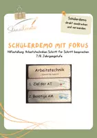 Vorschau - Fördermaterial/Inklusion - Schülerdemo leicht gemacht - Deckblatt