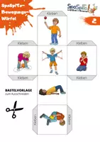 Vorschau - Spiele - SpoSpiTo BewegungsWürfel 2 zum Selberbasteln - Seite 1