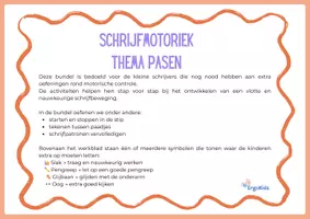 Voorbeeld - Schrijfmotoriek pasen - Pagina 1