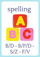 Voorbeeld - Kaartjes: b/d, b/d/p, s/z, v/f op basis van Hup & Aap - Pagina 1