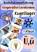 Vorschau - Fördermaterial/Inklusion - Buchstabeneinführung Ü - Buchstabe Ü - Kugellager Ü - Deckblatt