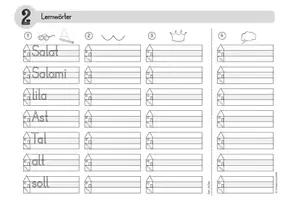Vorschau - Arbeitsblätter - Lernwörter Klasse 1 Lola Heft 1&2 - Druckschrift - Seite 2