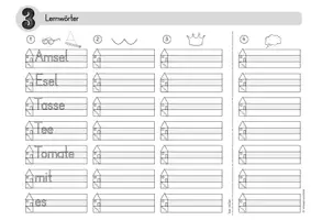 Vorschau - Arbeitsblätter - Lernwörter Klasse 1 Lola Heft 1&2 - Druckschrift - Seite 3