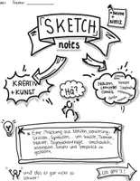 Vorschau - Arbeitsblätter - Selbstlernheft Sketchnotes für Grundschüler - Deckblatt