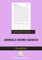 Vorschau - Arbeitsblätter - Animals Word Search: Vocabulary (English) - Deckblatt