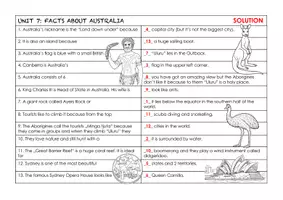 Vorschau - Stundenentwürfe - MORE UNIT 7: A letter from Australia, Facts worksheet - Seite 3