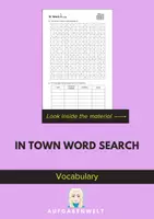 Vorschau - Arbeitsblätter - In Town Word Search: Vocabulary (English) - Deckblatt