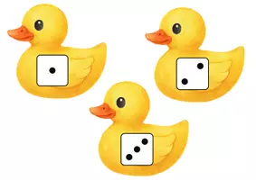 Aperçu - Apprentissages en autonomie - La dénomination de 1 à 5 avec les canards - Page 1