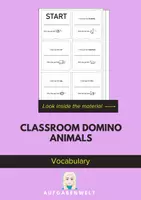Vorschau - Spiele - Classroom Domino Animals: Vocabulary (English) - Deckblatt