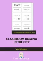 Vorschau - Spiele - Classroom Domino In the City: Vocabulary (English) - Deckblatt