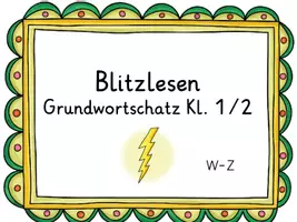 Vorschau - Fördermaterial/Inklusion - Materialpaket Blitzlesen Kl. 1/2 Grundwortschatz - Seite 3