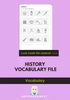 Vorschau - Arbeitsblätter - History: Vocabulary File B1 (English) - Deckblatt