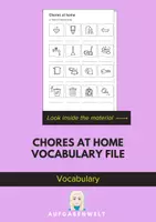 Vorschau - Arbeitsblätter - Chores At Home: Vocabulary File B1 (English) - Deckblatt