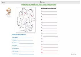 Vorschau - Stationenlernen - Bundesländer Deutschland, Regierungsbezirke Bayern - Seite 2