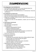 Vorschau - Merkblätter - Zusammenfassung (Demokratie) - Seite 1