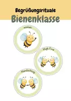 Vorschau - Poster - Unsere Begrüßungen - Bienenklasse - Deckblatt