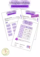 Vorschau - Arbeitsblätter - Einführung Exponentialfunktionen - Vergleich linear - exponentiell - Deckblatt
