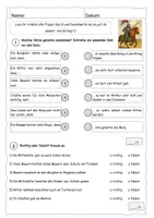 Vorschau - Arbeitsblätter - Lernzielkontrolle/Test: Mittelalter (mit Lösung) - Deckblatt