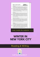 Vorschau - Arbeitsblätter - Winter in New York City: Reading and Writing (English) - Deckblatt