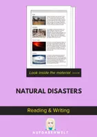 Vorschau - Unterrichtsreihen - Natural Disasters: Reading and Writing (English) - Deckblatt