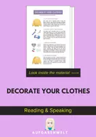 Vorschau - Unterrichtsreihen - Decorate your Clothes: Reading and Speaking (English) - Deckblatt