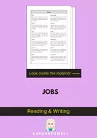 Vorschau - Unterrichtsreihen - Jobs: Reading and Writing (English) - Deckblatt