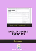 Vorschau - Unterrichtsreihen - English Tenses Exercises: Grammar (English) - Deckblatt