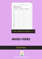 Vorschau - Arbeitsblätter - Mixed Verbs: Grammar (English) - Deckblatt