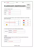 Vorschau - Arbeitsblätter - Tabelle erstellen mit Word
Anleitung und Fachbegriffe - Seite 3