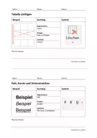 Vorschau - Merkblätter - Tabelle Word - Merkzettel
Hilfestellung und Tipps - Seite 3