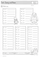 Vorschau - Arbeitsblätter - Zwerg- und Riesenaufgaben - Test - Mathe - 1. Klasse - Seite 3