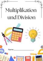 Vorschau - Arbeitsblätter - Multiplikation und Division - Deckblatt