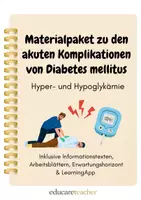 Vorschau - Spiele - Materialpaket zur Hypo- und Hyperglykämie - Deckblatt