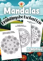 Vorschau - Mal- und Bastelvorlagen - Mandalas - Frühlingsbotschaften - Deckblatt