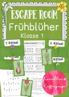 Vorschau - Arbeitsblätter - Materialpaket Escape Rooms "Frühblüher" (Klasse 1 und 2 ) - Seite 1