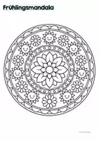 Vorschau - Mal- und Bastelvorlagen - Ausmalbilder | Fensterbilder - Mandalas im Frühling (Klasse 2-4) - Seite 2