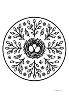 Vorschau - Mal- und Bastelvorlagen - Ausmalbilder | Fensterbilder - Mandalas im Frühling (Vorschule, Klasse 1-2) - Seite 2