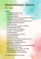Voorbeeld - KLAARTAKEN DOELEN WIG 5 - groep 7 - Pagina 1