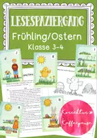 Vorschau - Arbeitsblätter - SPARPAKET / Materialpaket "Lesespaziergänge" - Klasse 3-4 - Fabeln, Frühling, Ostern, Weihnachten, Neujahr etc. - Seite 1
